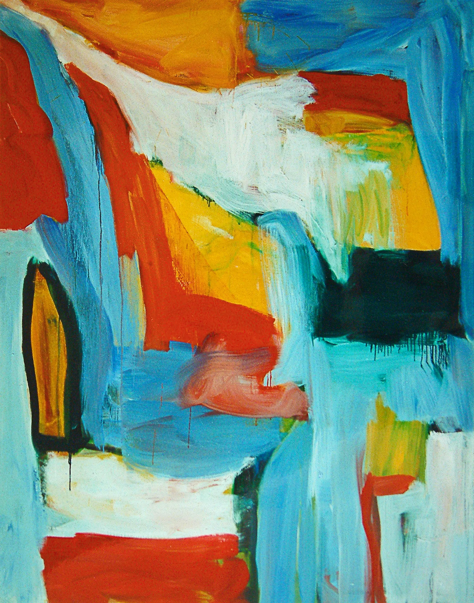 Abstracción geométrica y capas de óleo - G. M. Lianes